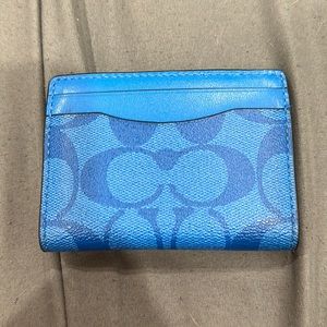 Coach card holder with money clip